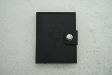 Автохолдер BMW чорний шкіра 