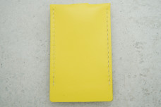 Ключниця "Дзвоник" жовтий шкіра