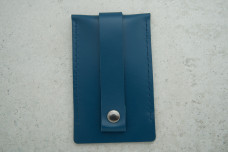 Ключниця "Дзвоник" синій шкіра