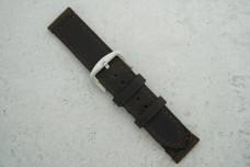 Ремінець 24мм коричневий шкіряний