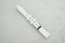 Ремінець 16мм білий шкіряний