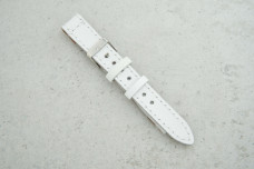 Ремінець 18мм білий шкіряний