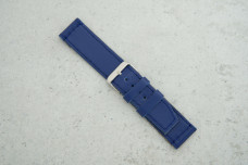 Ремінець 20мм синій шкіряний