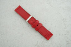 Ремінець 20мм червоний шкіряний