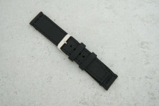 Ремінець 20мм чорний шкіряний