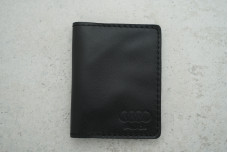 Обкладинка картхолдер Audi чорний шкіра