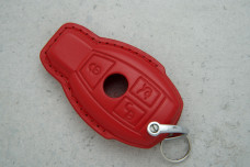 Чохол Mercedes-Benz червона шкіра