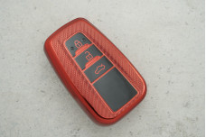 Чохол Toyota карбон червоний поліуретан