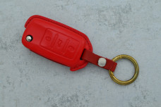 Чохол VW червона шкіра