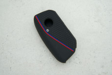 Чохол BMW чорний, синій з червоним, силіконовий