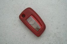 Чохол Nissan карбон червоний поліуретан