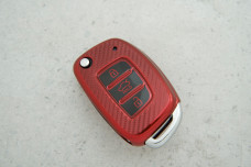 Чохол Hyundai червоний карбон поліуретан