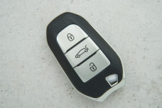 Чохол Peugeot чорний срібло поліуретан