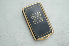 Чохол Renault чорний з золотом поліуретан