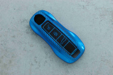 Чохол Porsche синій карбон поліуретан