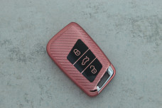 Чохол VW рожевий карбон поліуретан