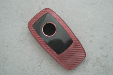 Чохол Mercedes карбон рожевий поліуретан