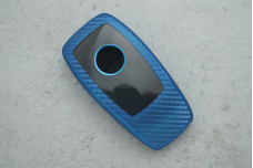 Чохол Mercedes карбон синій поліуретан