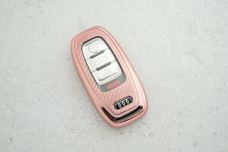 Чохол Audi рожевий карбон поліуретан