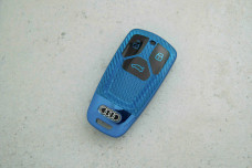 Чохол Audi Q7 синій карбон поліуретан