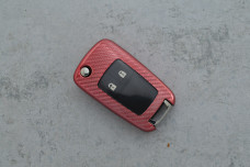 Чохол Chevrolet рожевий карбон поліуретан