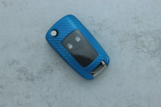 Чохол Chevrolet синій карбон поліуретан