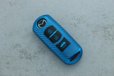 Чохол Mazda синій карбон поліуретан