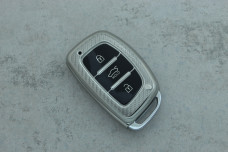 Чохол Hyundai срібний карбон поліуретан