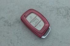 Чохол Hyundai рожевий карбон поліуретан