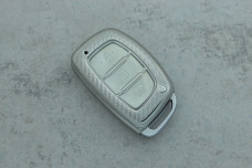 Чохол Hyundai срібний карбон поліуретан