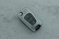 Чохол Hyundai срібний карбон поліуретан