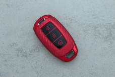 Чохол Hyundai червоний карбон поліуретан