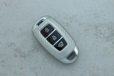 Чохол Hyundai срібний карбон поліуретан