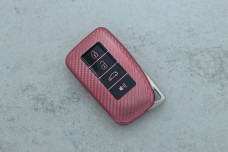 Чохол Lexus рожевий карбон поліуретан