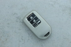 Чохол Honda срібний карбон поліуретан