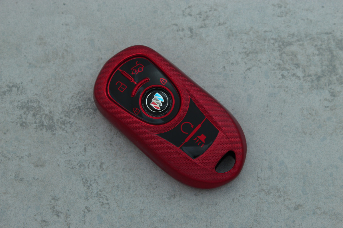 Чохол Buick червоний карбон поліуретан