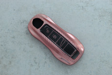 Чохол Porsche карбон рожевий поліуретан