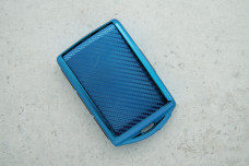 Чохол Volvo карбон синій поліуретан