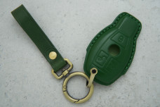 Чохол Mercedes-Benz зелений шкіра