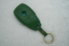 Чохол Mercedes зелений шкіра