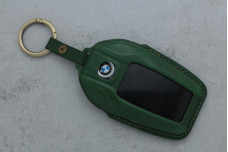 Корпус ключа BMW зелена шкіра