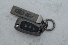 Чохол Ford сірий метал шкіра