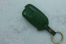 Чохол VW зелений шкіра