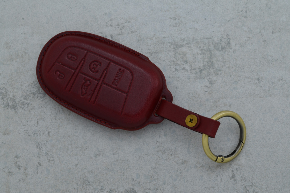 Чохол Jeep червоний шкіра