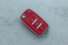 Чохол Skoda/VW червоний