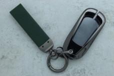  Чохол Buick зелена шкіра + графіт метал, універсальний