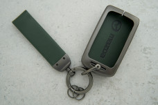 Чохол Mazda зелений сірий метал + шкіра