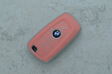 Чохол BMW рожевий поліуретан