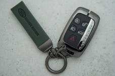 Чохол Land Rover зелений сірий шкіра + метал, універсальний