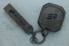 Чохол Chery/Jetour сірий метал шкіра універсальний